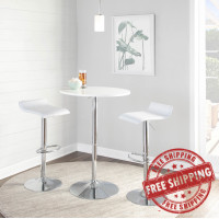 Lumisource BT-TLELIA27 W Adjustable Bar Table